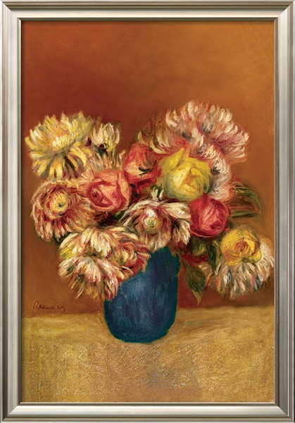 Chrysanthemums - Pierre Auguste Renoir Painting