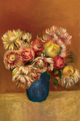 Chrysanthemums - Pierre Auguste Renoir Painting
