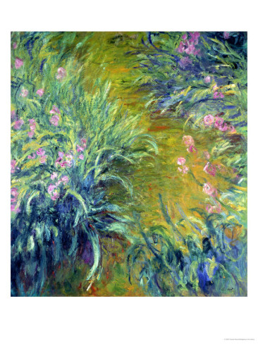 Iris-Claude Monet Painting