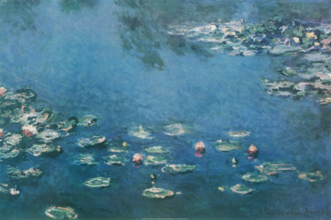 Waterlilies - Claude Monet Painting